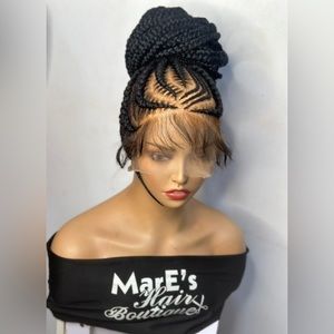 Ponytail full lace wig for women made to order .